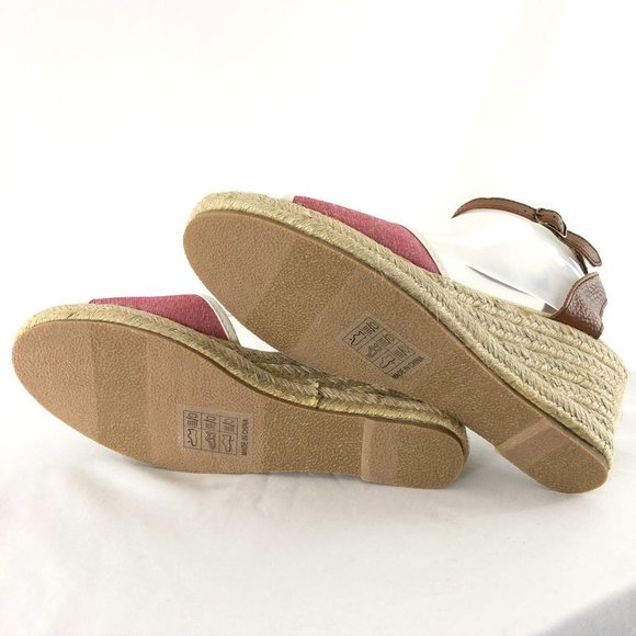 Soludos Womens Wedge Sandal Oxford Nantucket Red 8 - Picture 4 of 5